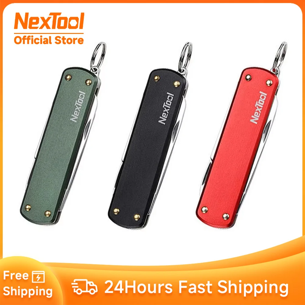 NexTool Outdoor Mini Folding Multifunctional Knife Mini Scissors Small Screwdriver 64.5mm Pocket Knife Creative Tool Nail File