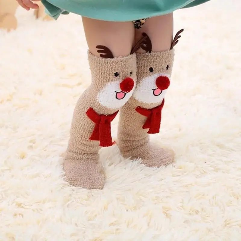 

Floor Socks Knee Pads Leg High Tube Long Sock Baby Over Knee Thigh Loose Sleep Stockings Christmas Padded wholesale
