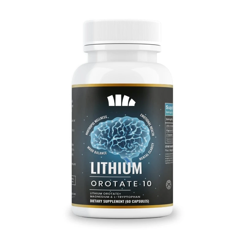 

10mg Lithium Orotate - Essential Trace Mineral with High Bioavailability | 60 Vegetarian Capsules As A Healthy Aging Supplement