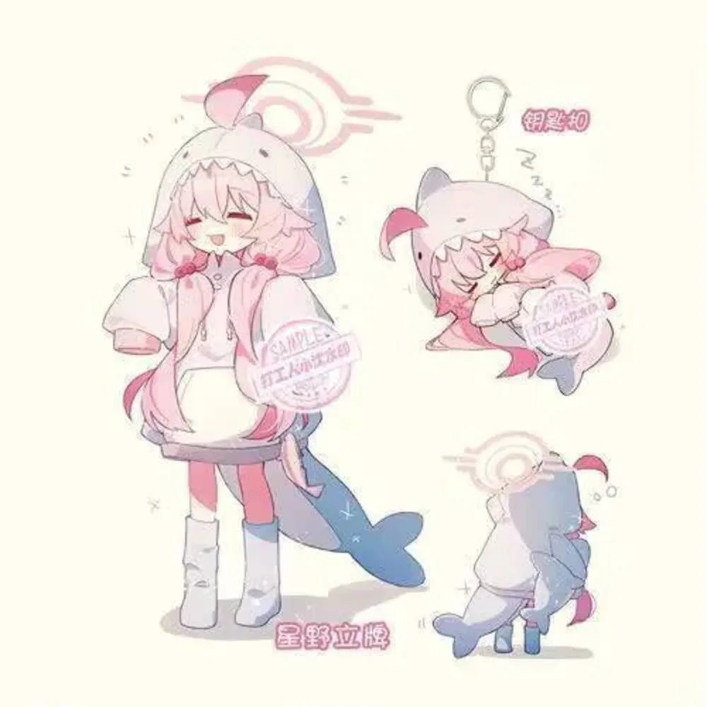 

Синий архив Takanashi Hoshino Стенд Аниме Фигурка Прозрачная акриловая модель Тарелка Декор стола Фото Стоячий знак