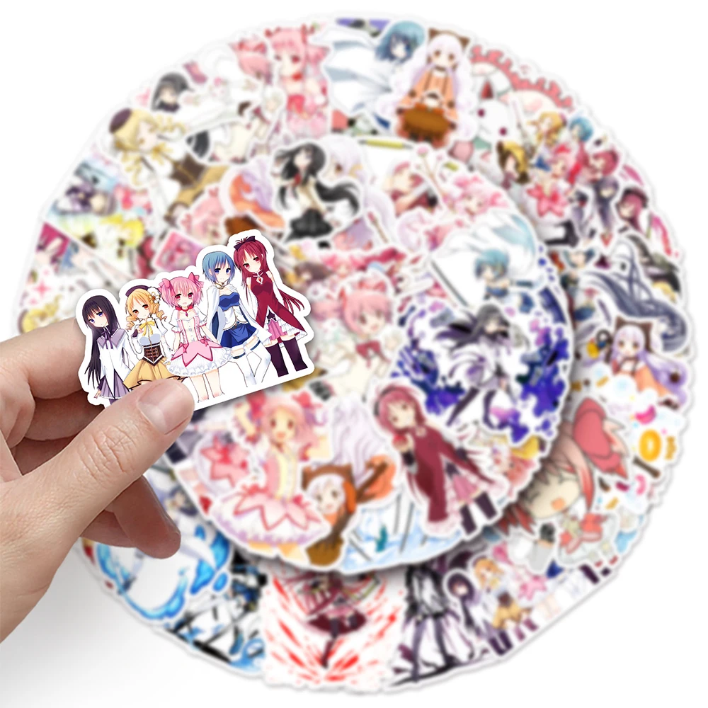 

10/30/50pcs Puella Magi Madoka Magica Anime Stickers DIY Phone Notebook Luggage Cute Kaname Madoka Cartoon Girl Decal Decoration