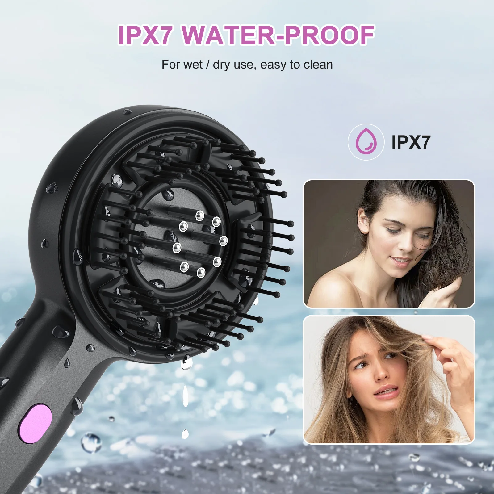 Electric Massage Comb Hair Activating Massager Scalp Medicine Applicator Hair Care Conduction Liquid Hair Growth Device