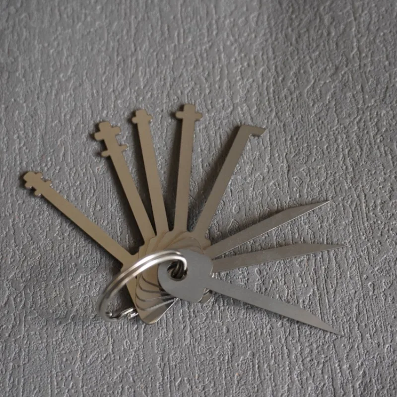 3/5/8pcs Master Keys Skeleton Lock Hook Warded Open Doors Key Set Tools for Door Lock Opening Master Key To Open All Doors