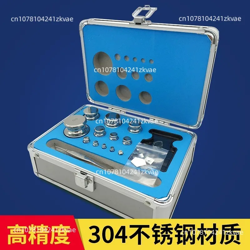 F1 Grade 24pcs 1mg-500g 304 Stainless Steel Digital Scale Calibration Weights Kit Set, Precision Packed