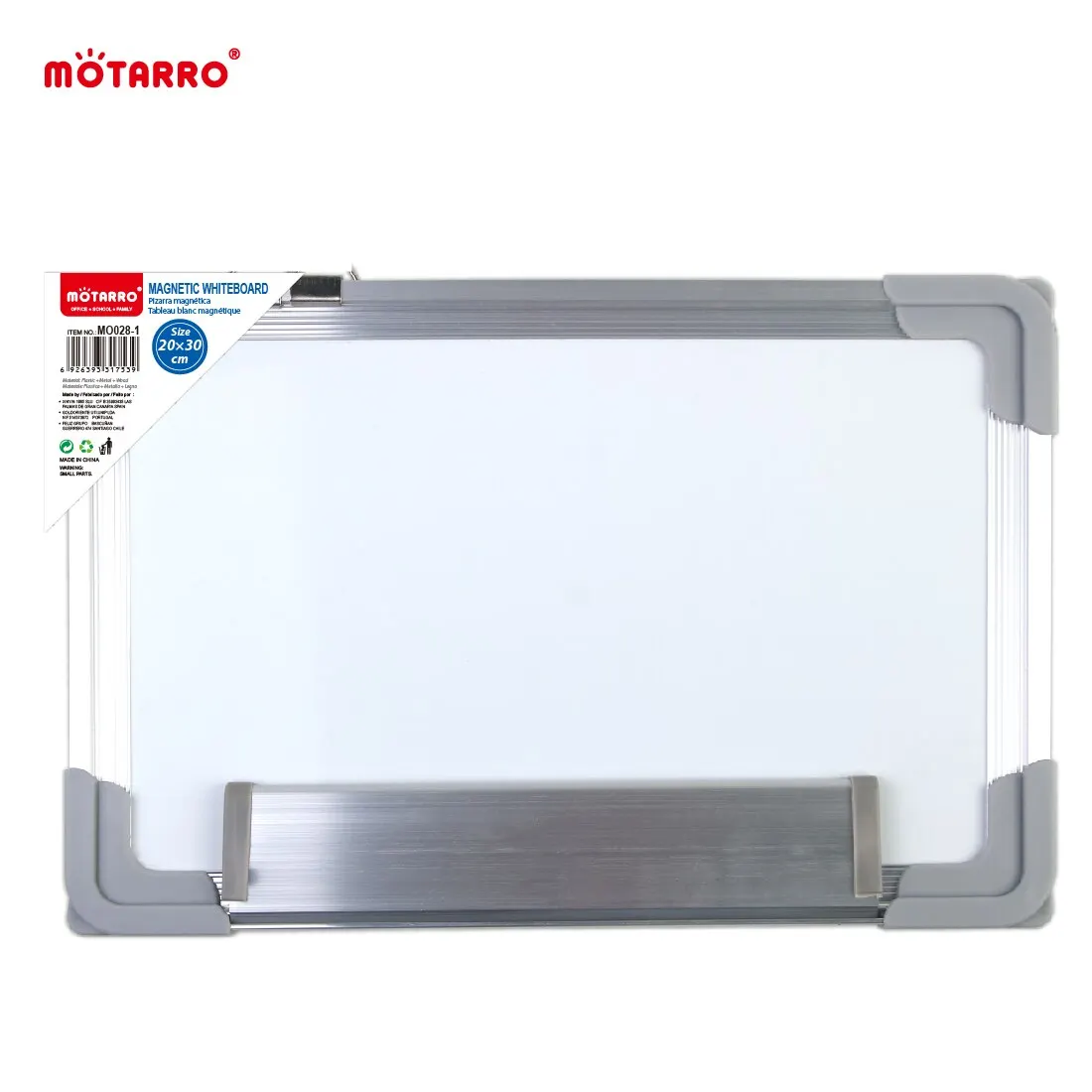 MOTARRO Single-sided Aluminum Frame White Board 20*30CM Message Bulletin Board for Office Home Training Writing Board