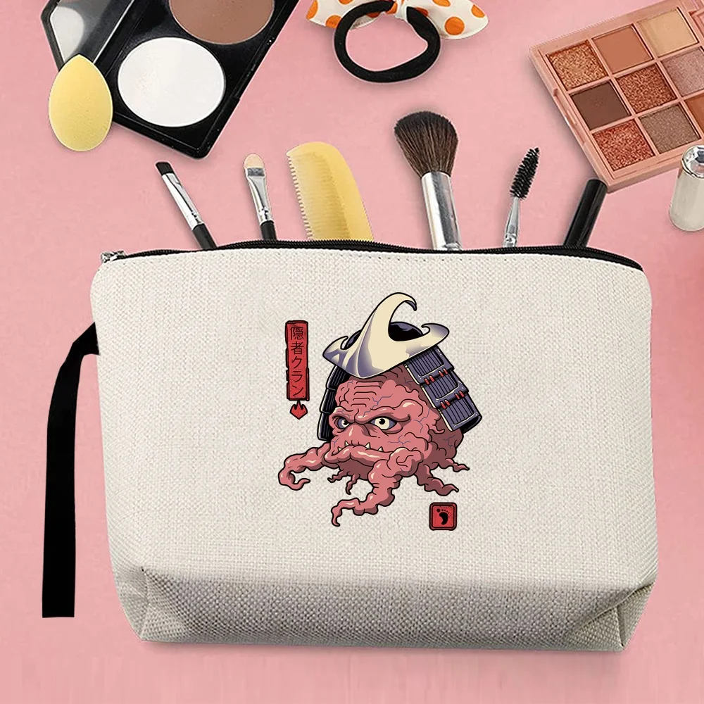 Make Up Pouch Toiletries Organizer Bag Cosmetic Case Wedding Party Lady Clutch Phone Purse Pencil Bags Cute Monster Pattern