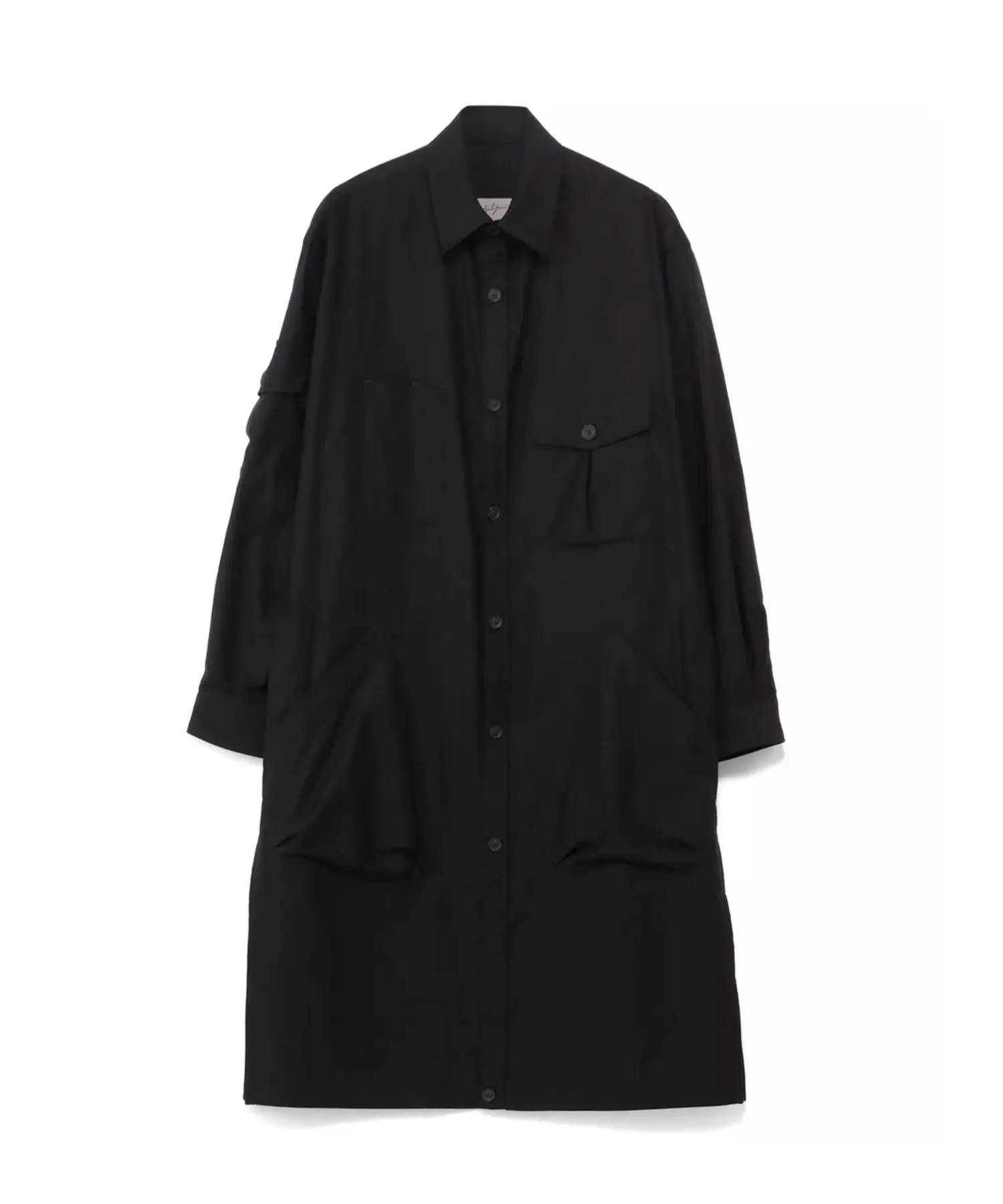

YOJI OOAK COTTON POPLIN LONG SHIRT. Yoji Ooak cotton poplin long shirt