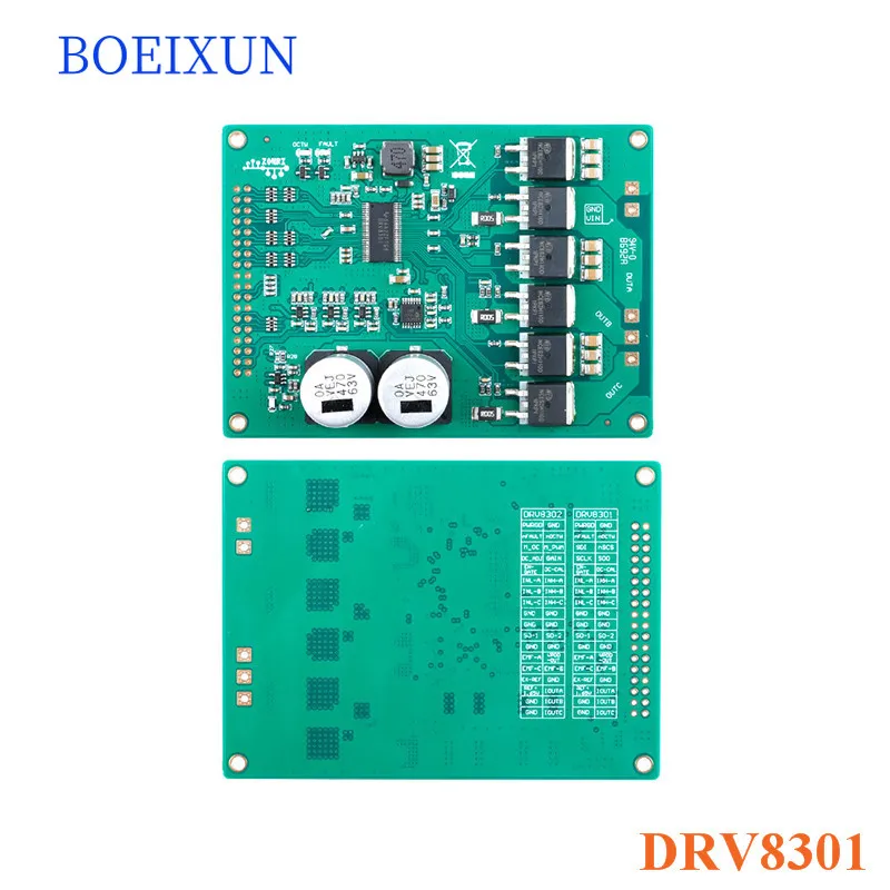 High Power Motor Driver Board Module DRV8301 ST FOC Vector Control DC 5.5-45V Brushless/PMSM Drive