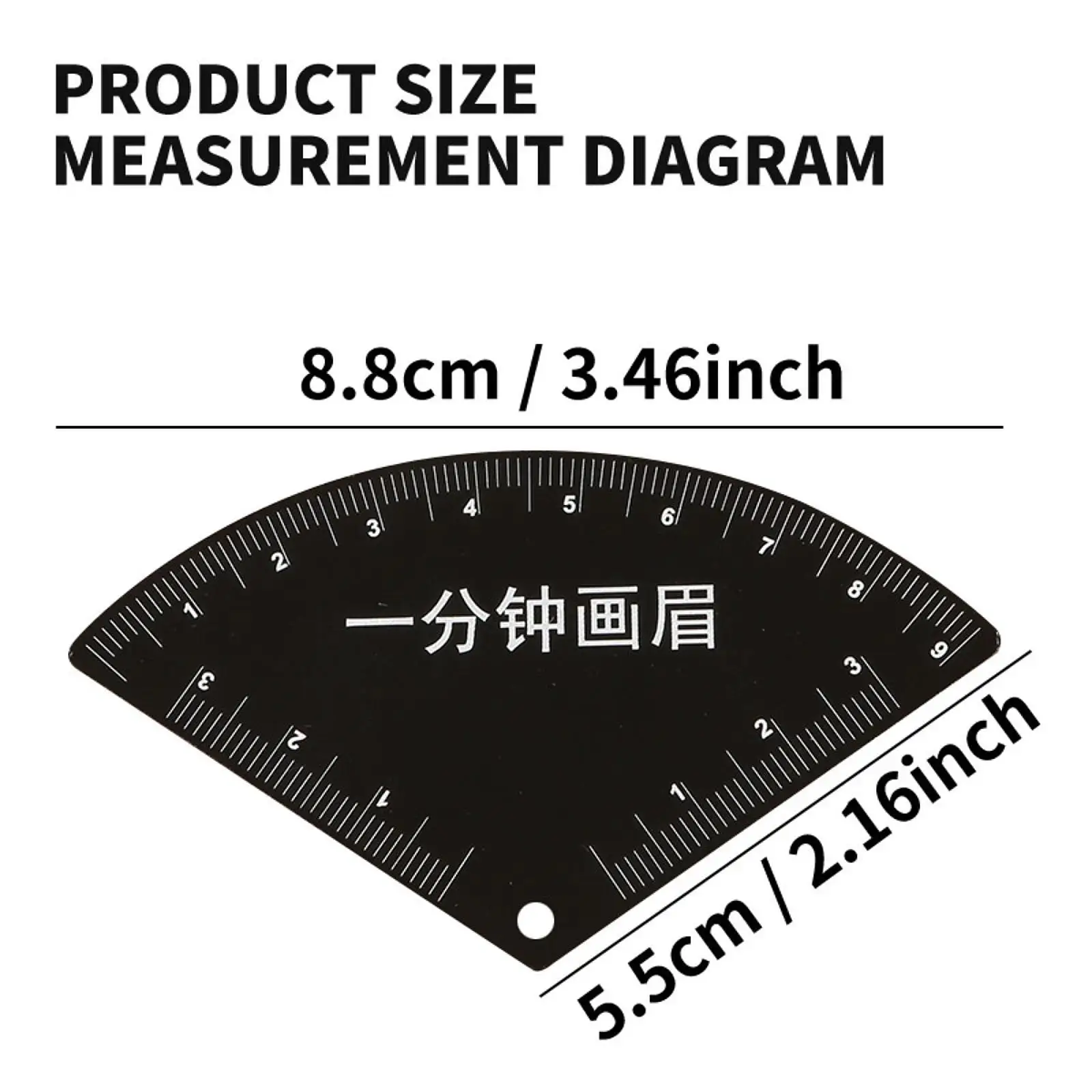 Stainless Steel Eyebrow Stencil Shaping Tool Professional Sturdy Makeup Symmetry Tool Travel Size Accessories with Arch Guide