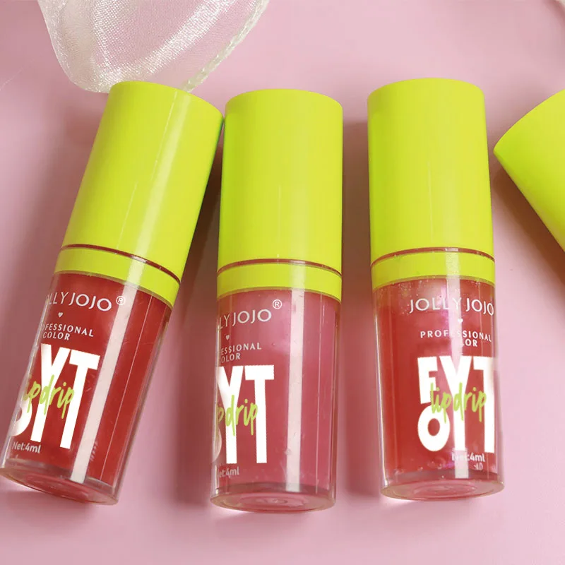 JOLLY JOJO Jelly Crystal Lip Oil Plumping Lip Lightening Lip Lines Water Light Lip Glaze Clear Lip Gloss Wholesale Cosmetics Hot