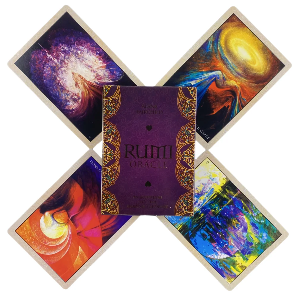 Rumi Oracle Cards A 44 Tarot English Visions Divination Edition Deck Borad Playing Games