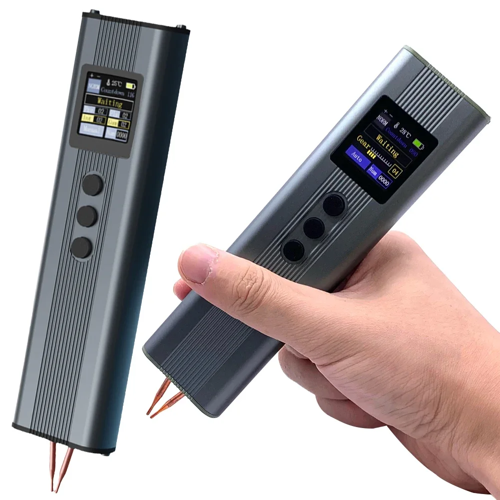 

Portable Spot Welder 11 Gears Adjustable Energy Storage Spot Welding Machine Automatic & Manual Modes for 18650 Lithium Battery