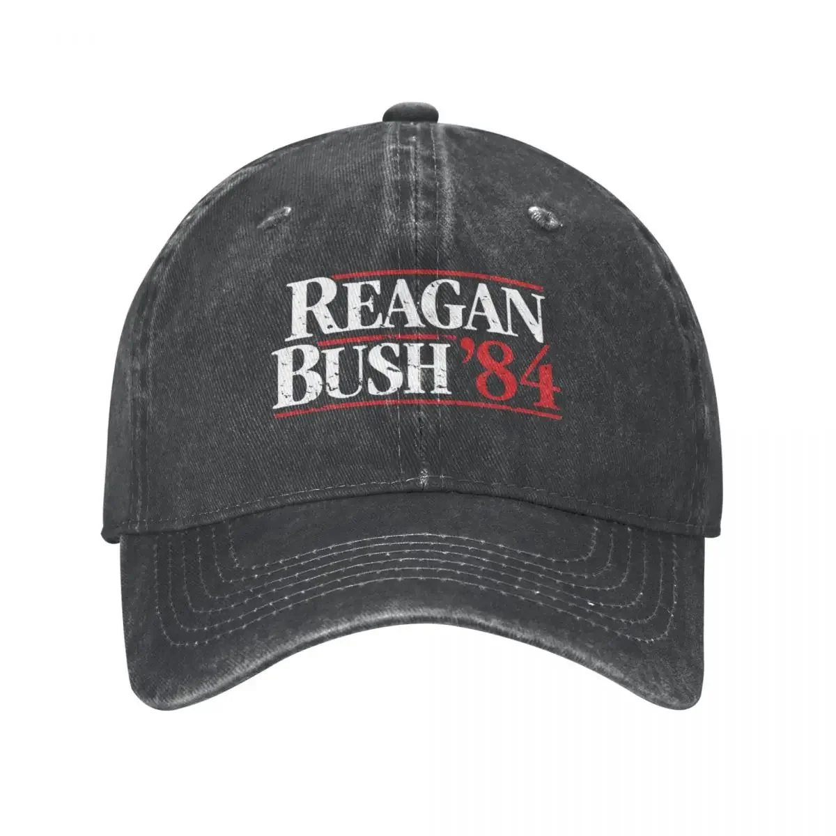 Distressed Reagan Bush `84 Cowboy Hat Sunscreen sun hat Fashion Beach Snapback Cap Men Caps Women's