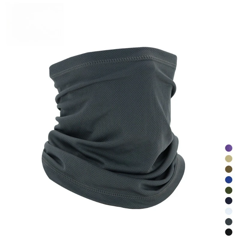 Mesh Sun Protection Neck Gaiter Quick Dry Breathable Polyester Face Cover for Outdoor Cycling