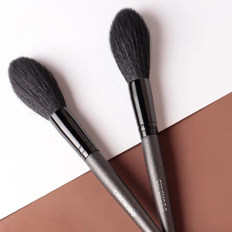 Professionele geitenhaar gezicht make-up markeerstift borstel lange steel blush borstel concealer borstel schoonheid make-up tools
