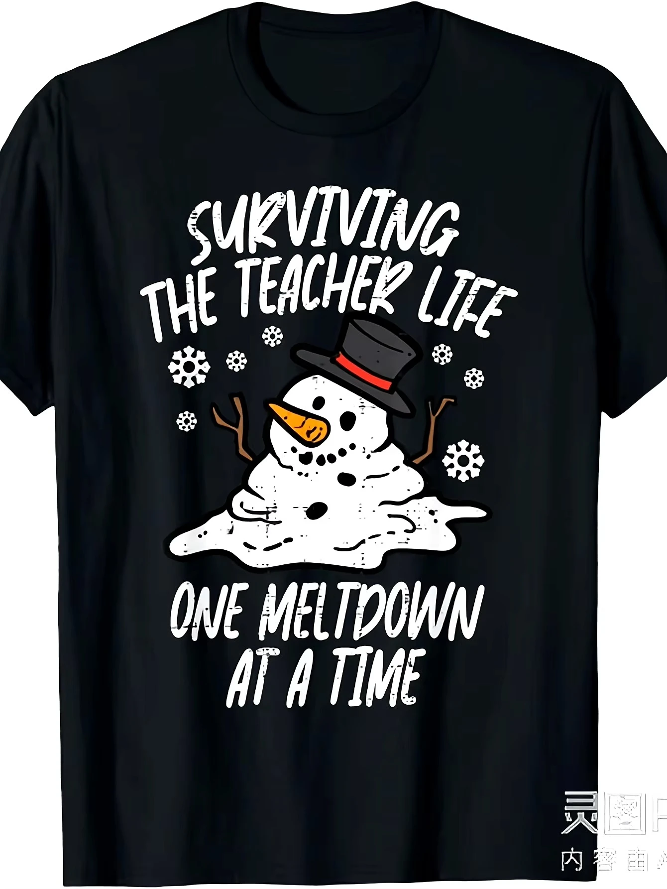 Christmas Teacher Life Print T-shirt 220G Solid Color Unisex Short Sleeve Tee UPS/FEDEX Air, 3-5Day Delivery