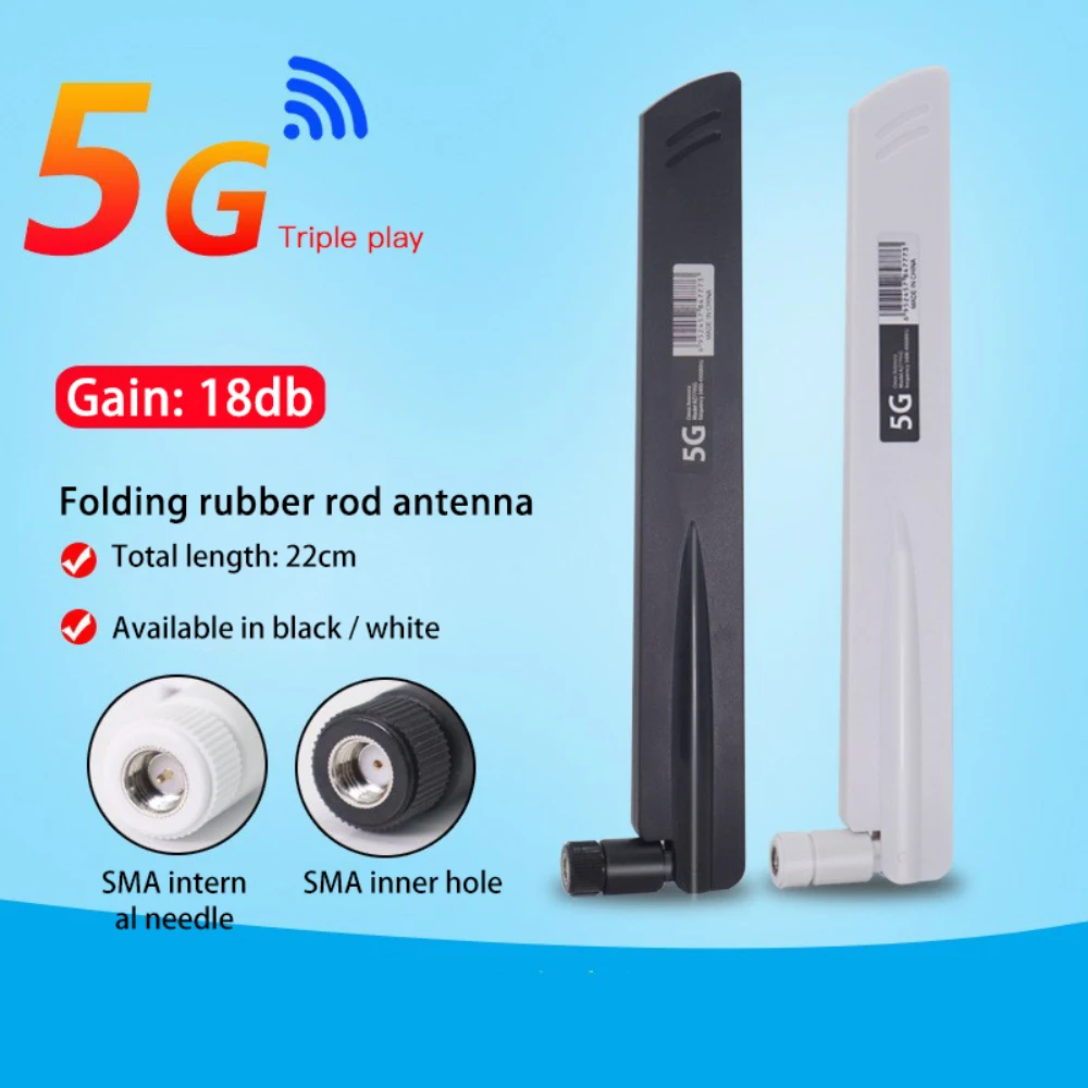 1/2PCS 18dbi Full-band 5g High Gain Simple Installation 5g Full Band 5g Antenna 22cm Folding Antenna Consumer Electronics