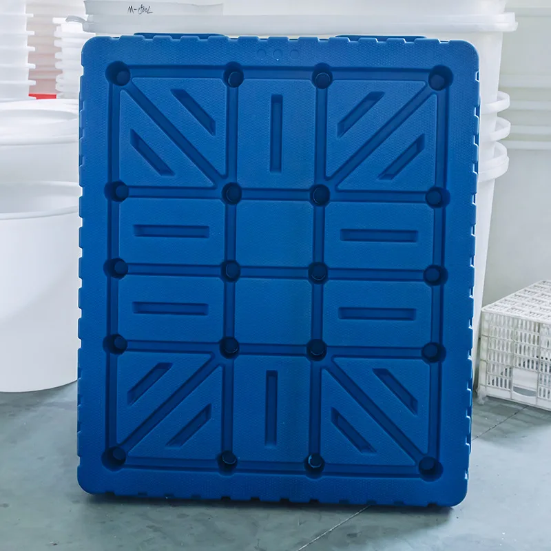 Double-sided heavy-duty blow molding pallet warehouse cold chain stacking plastic pallet