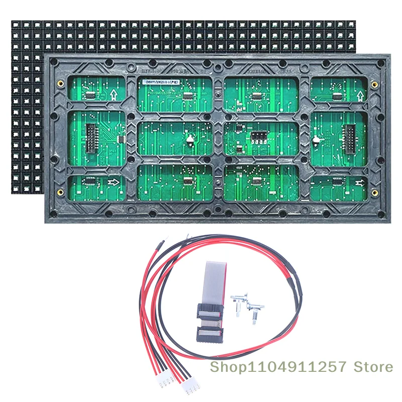 โมดูล LED SMD P10 สีเดียวสำหรับจอ LED ภายนอกอาคาร แผงจอแสดงผล LED สีแดง ขนาด 320*160 มม. SMD P10