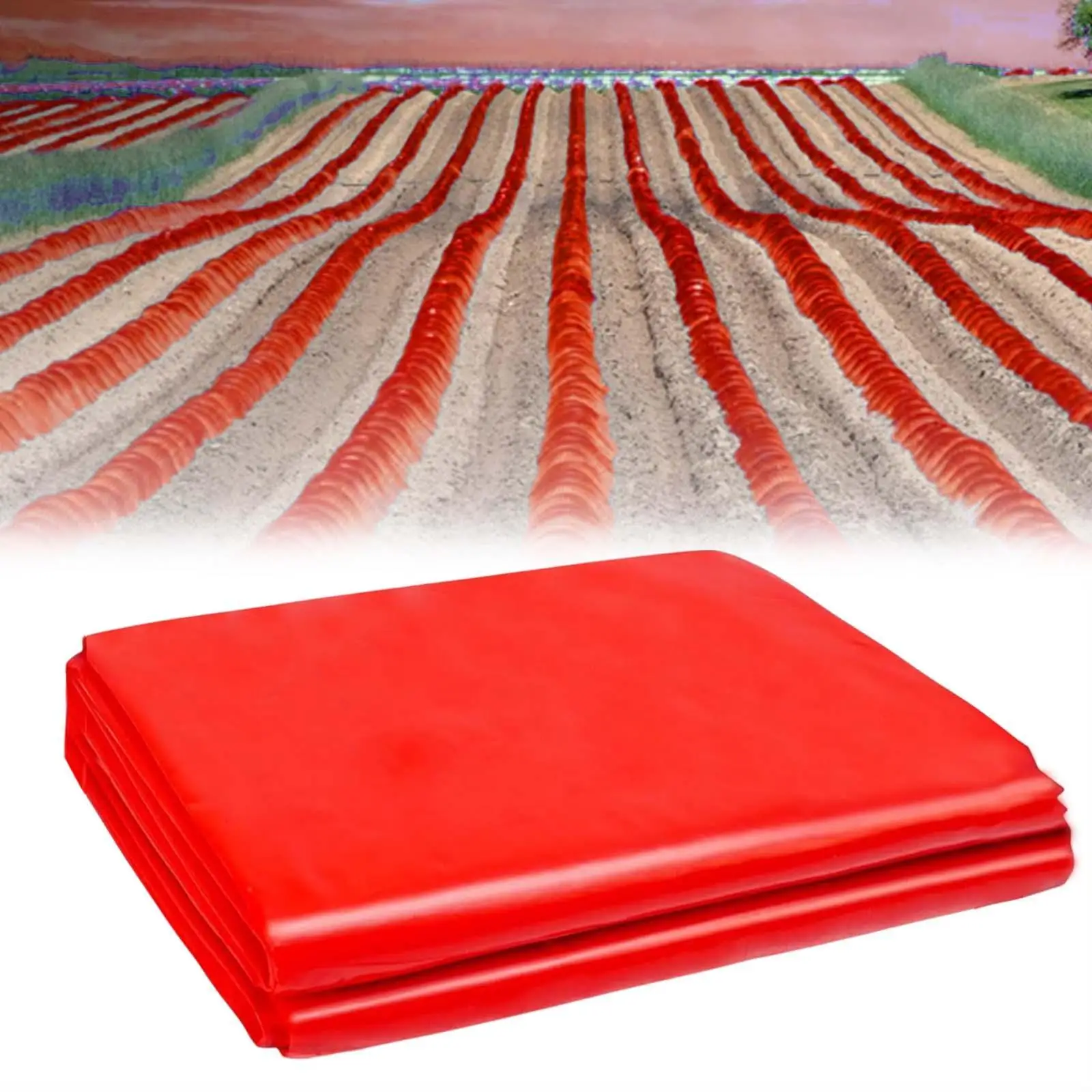 Red Mulch Garden Film Planting Mulch Film Easy to Use Garden Crop Protection Cover Multi Purpose Agriculture Crops Grow Film