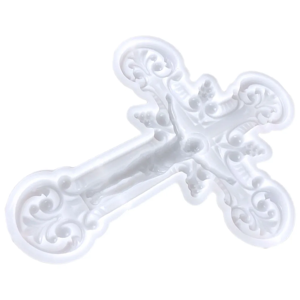 

Cross Wall Hanging Mold 8580 White Epoxy Resin DIY Silicone Molds Crafts Making Reusable Jewelry Accessories Parts