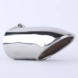 1Pcs Stainless Steel Grilled Silver Car Exhaust Pipe tip Tailpipe Muffler cover Car Modification Car styling For Ford Focus