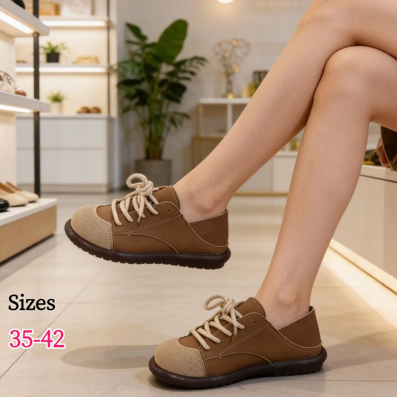 Zapatos Casuales de Mujer, Mocasines de Gamuza con Parches, Punta Reforzada, Suela Suave, Zapatos para Caminar para Mujer, Zapatillas Deportivas para Mujer