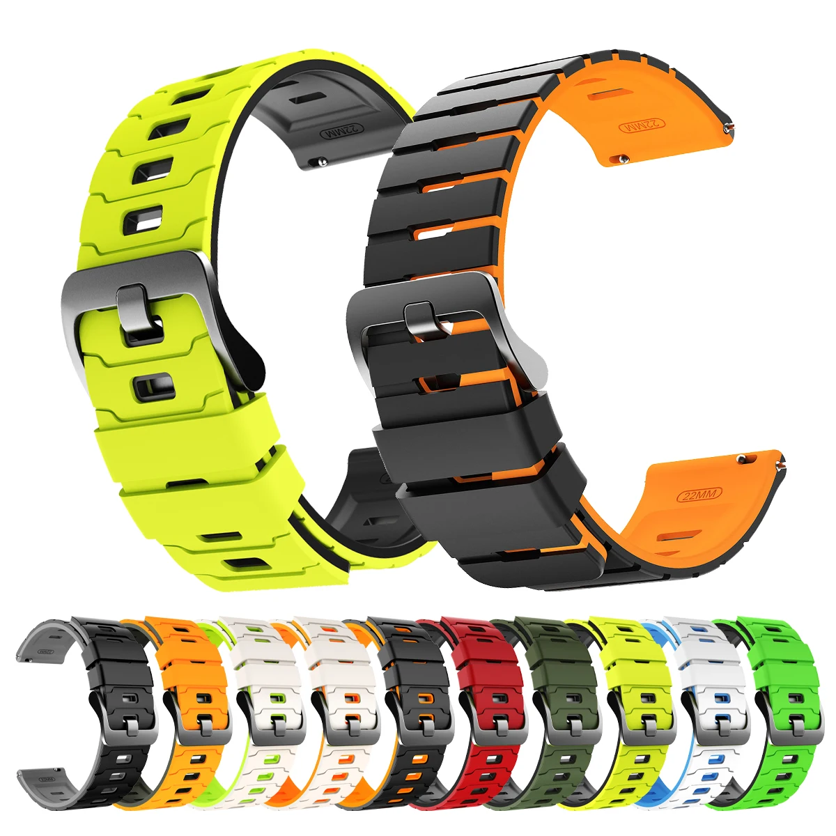 22Mm Rubber Watch S…