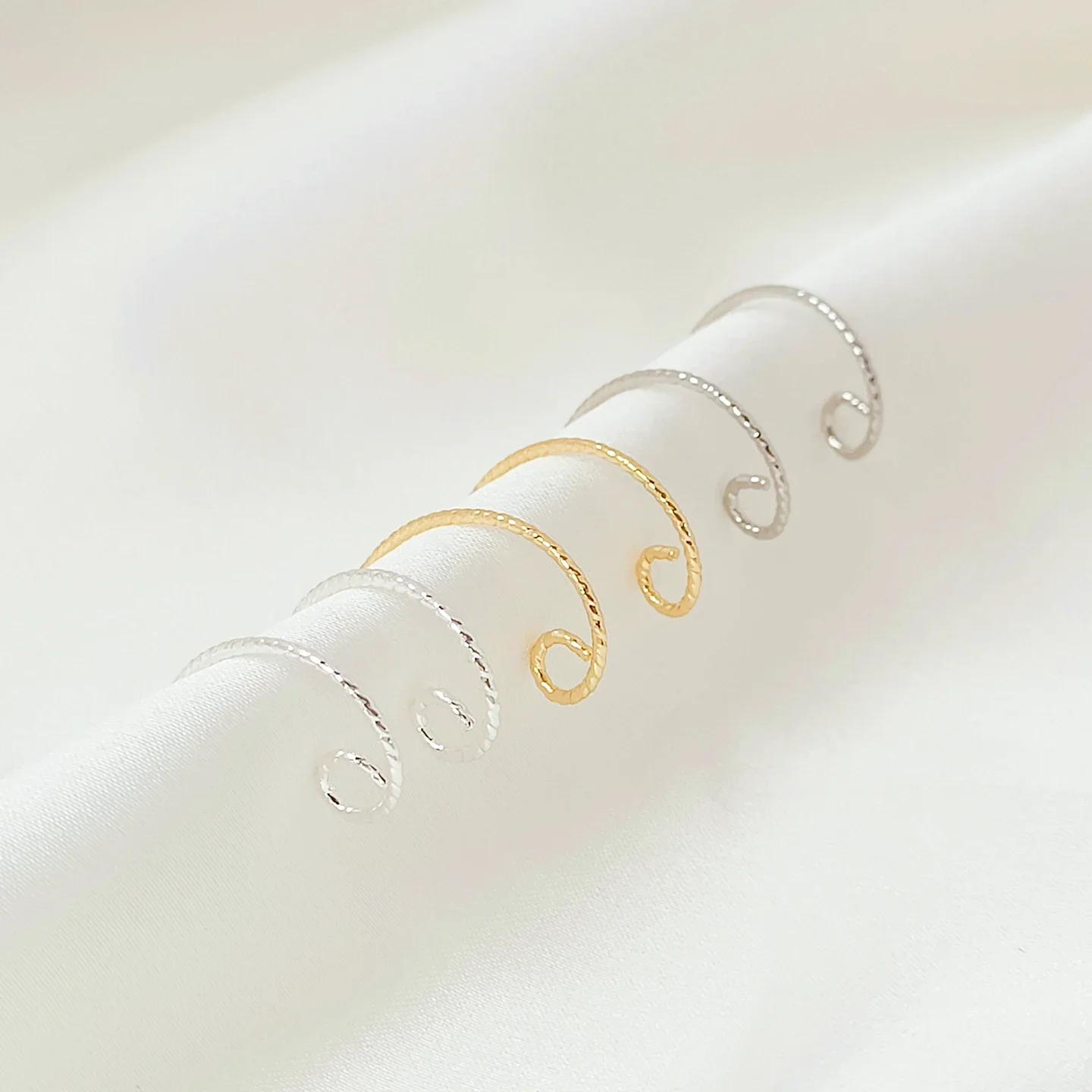 

14K Copper-plated French Ear Hook Embroidery Style Diy Handcrafted Earrings Accessory Materials