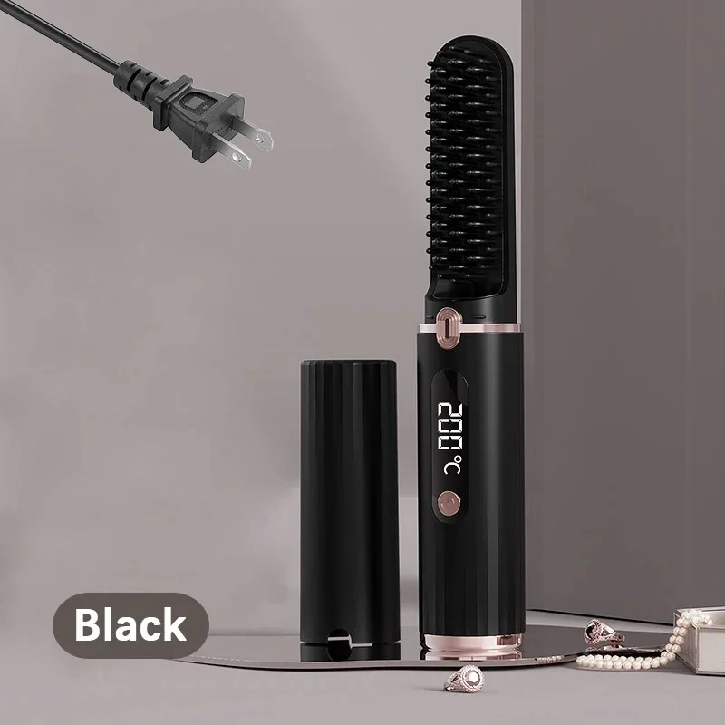 تسخين مشط فرد الأيونات السالبة استقامة دون الإضرار عرض درجة حرارة الشعر أدوات الشعر المحمولة المضادة للحرق