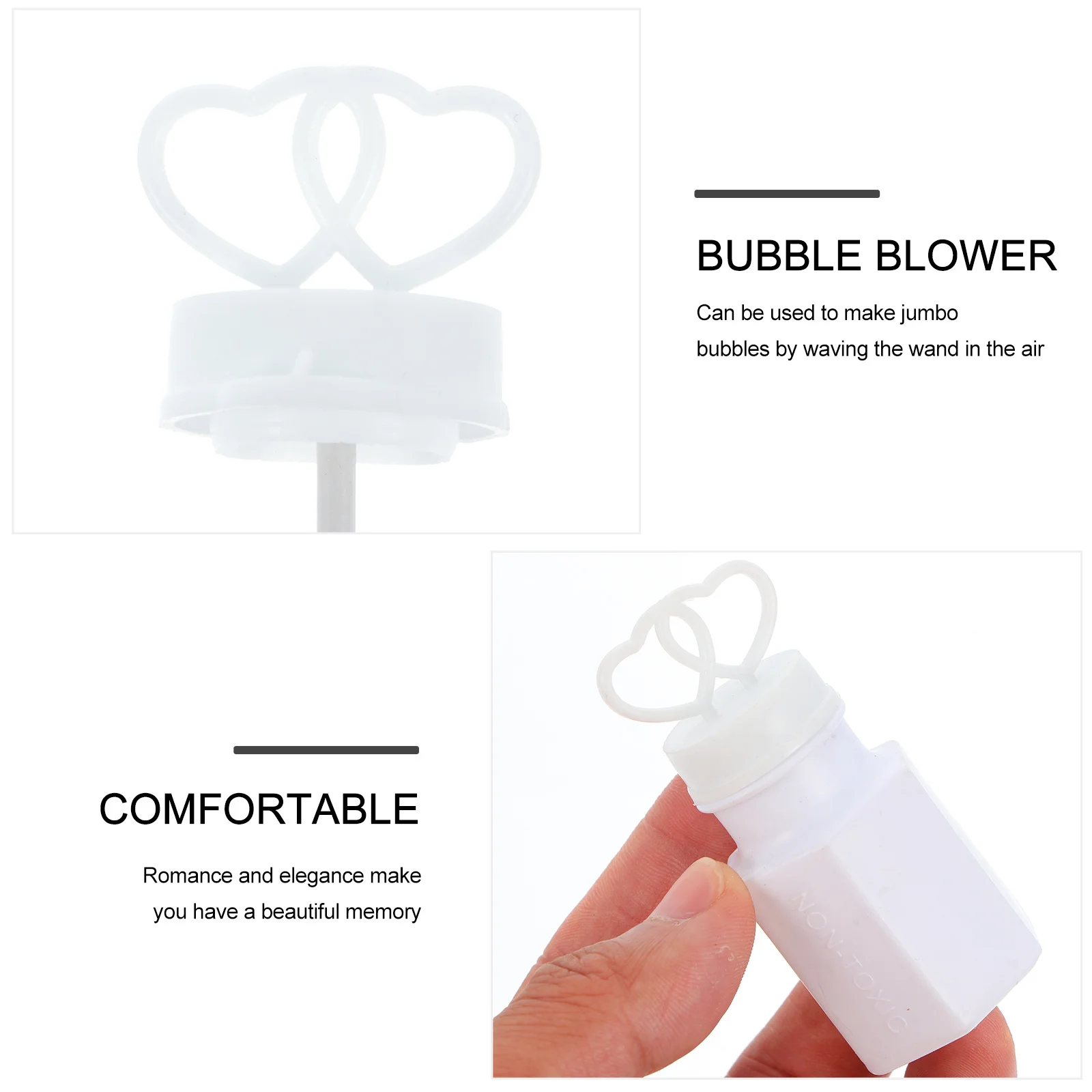 Zestaw 16 szt. butelek na różdżki do robienia baniek mydlanych, puste, duże butelki na roztwór do baniek dla dzieci na przyjęcia, wesela, imprezy na świeżym powietrzu, spotkania rodzinne.