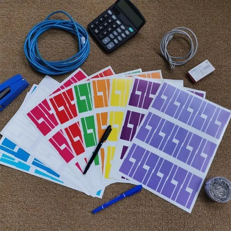 62KA 300 шт. кабельные этикетки, самоклеящиеся этикетки для кабеля, этикетки для маркировки кабеля, самоклеящиеся, водонепроницаемые, устойчивые к разрыву