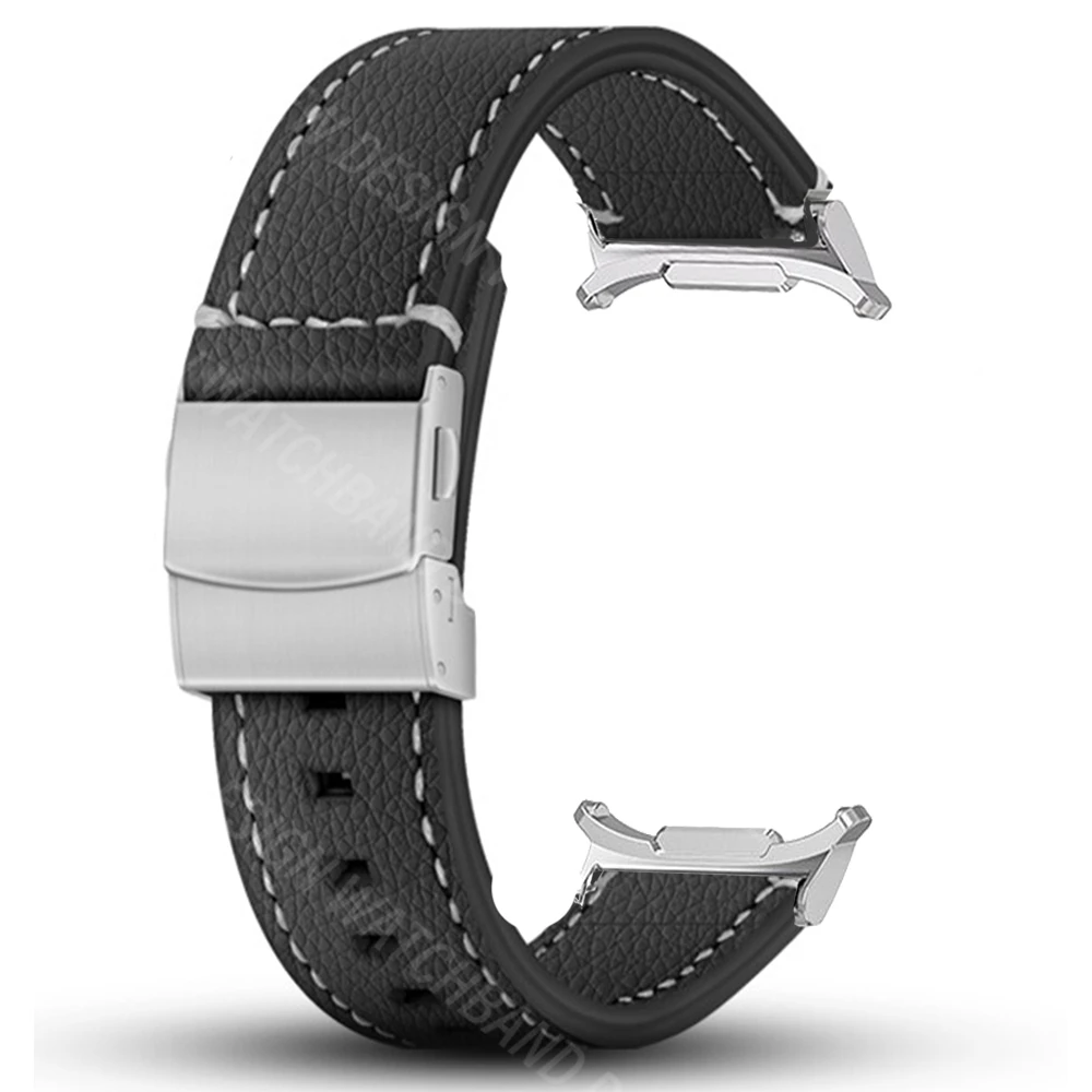 Кожаный ремешок для часов Samsung Galaxy Watch Ultra 47 мм, Роскошный деловой браслет без зазоров, мягкий браслет 47 мм