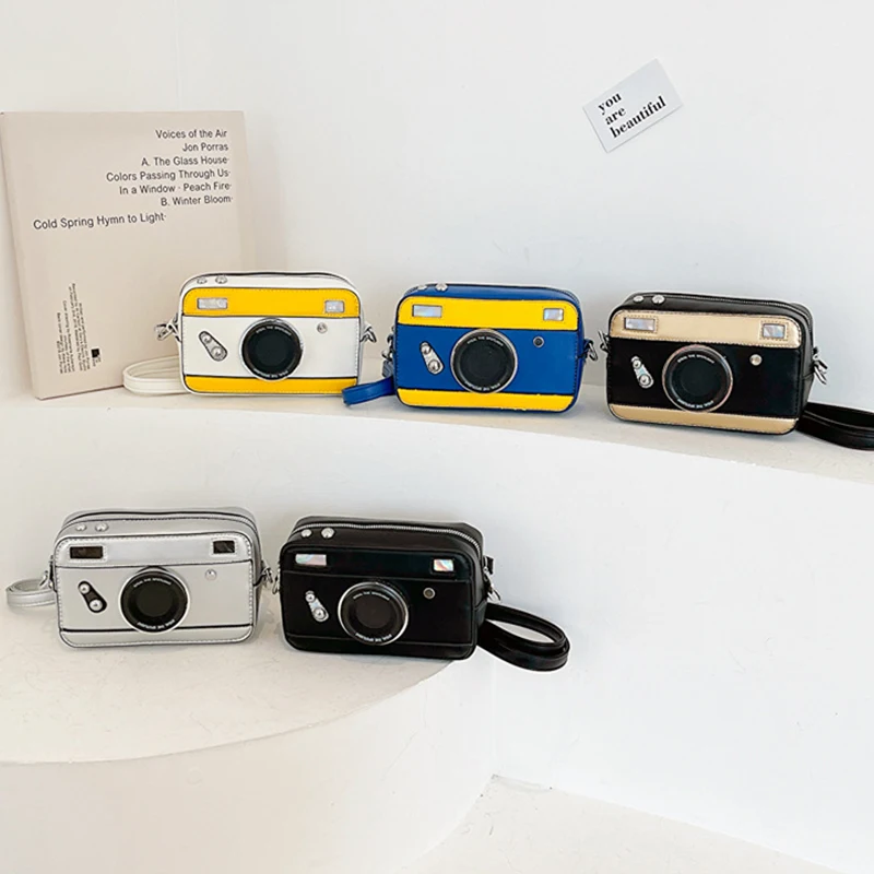 Damen-Kameratasche, stilvolle Umhängetasche, kleine quadratische modische Pu-Ledertasche für den Alltag im Freien, Reisen, Dating