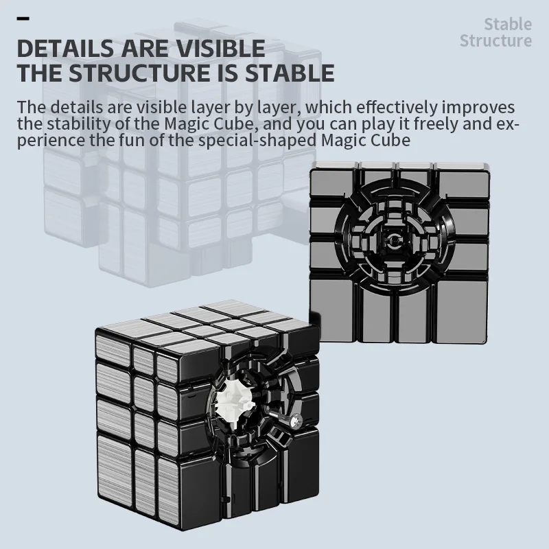 Sengso 4x4x4 lustrzana magiczna kostka profesjonalna 4x4 prędkość Puzzle zabawka dla dzieci gra prezent 4 × 4 specjalna kostka Speedcube oryginalna Magico Cubo