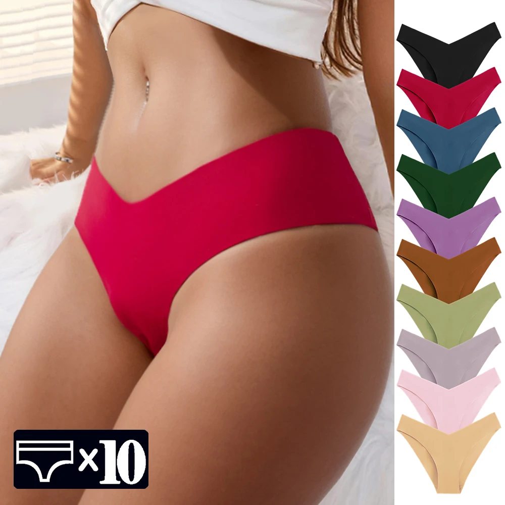 Warme Schritte 10 teile/satz Frauen Höschen nahtlose Unterwäsche g Strings Riemen weibliche Unterhosen Dessous Frauen 10 Stück versand kostenfrei