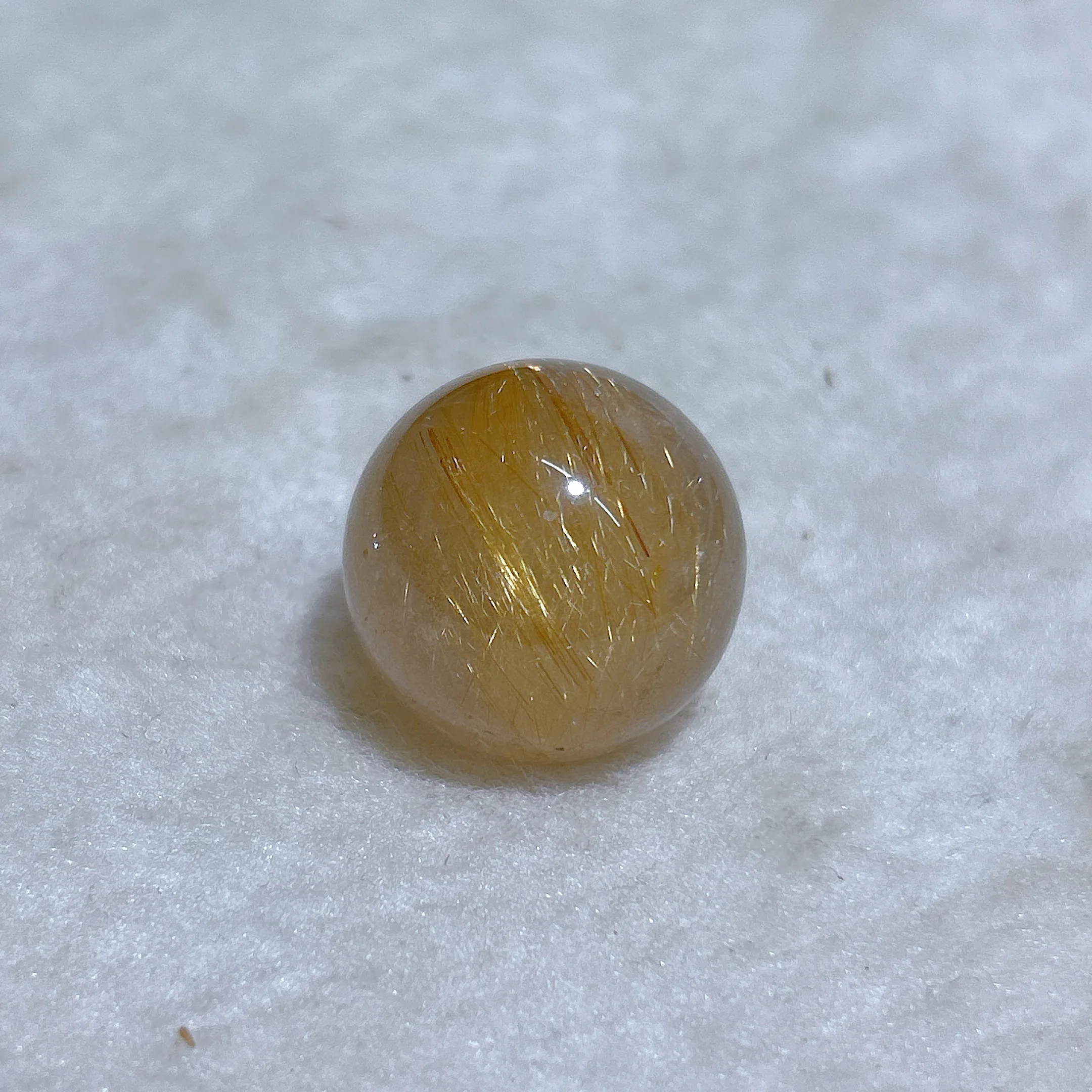 Healing High Quality Natural Crystal Golden Rutile Sphere Rainbow Polished GemStone Mineral Energy Reiki Home Decorations Gift