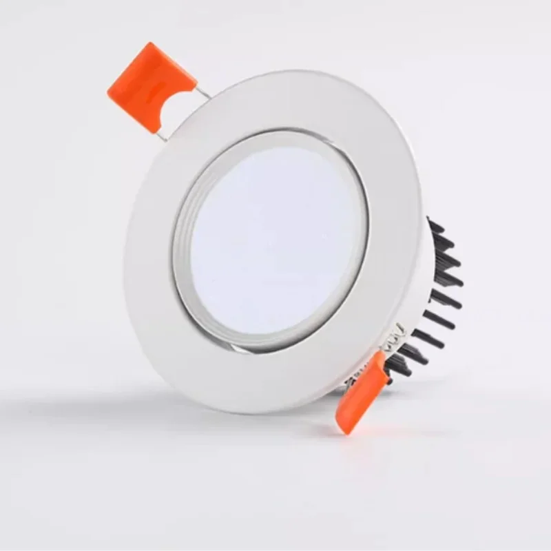 Hoogwaardige ingebedde LED-downlight in hoek verstelbaar 5W7W9W12W15W20W COB Anti-glare dimbare plafondlampspots