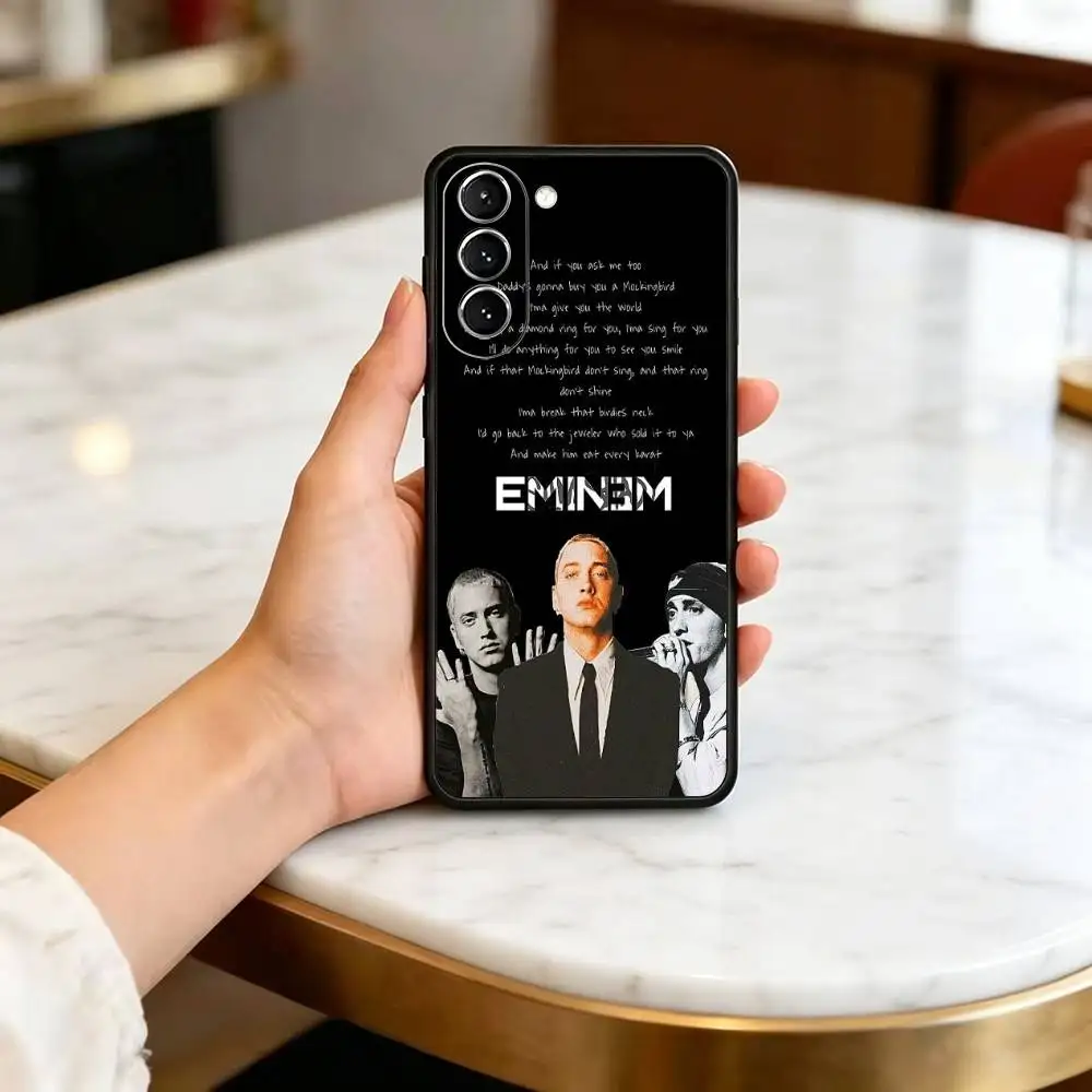 Cool Singer E-Eminem ES Phone Case For Samsung Galaxy A73,A72,A71,A70,A53,A52,A51,Others Soft Black Cover