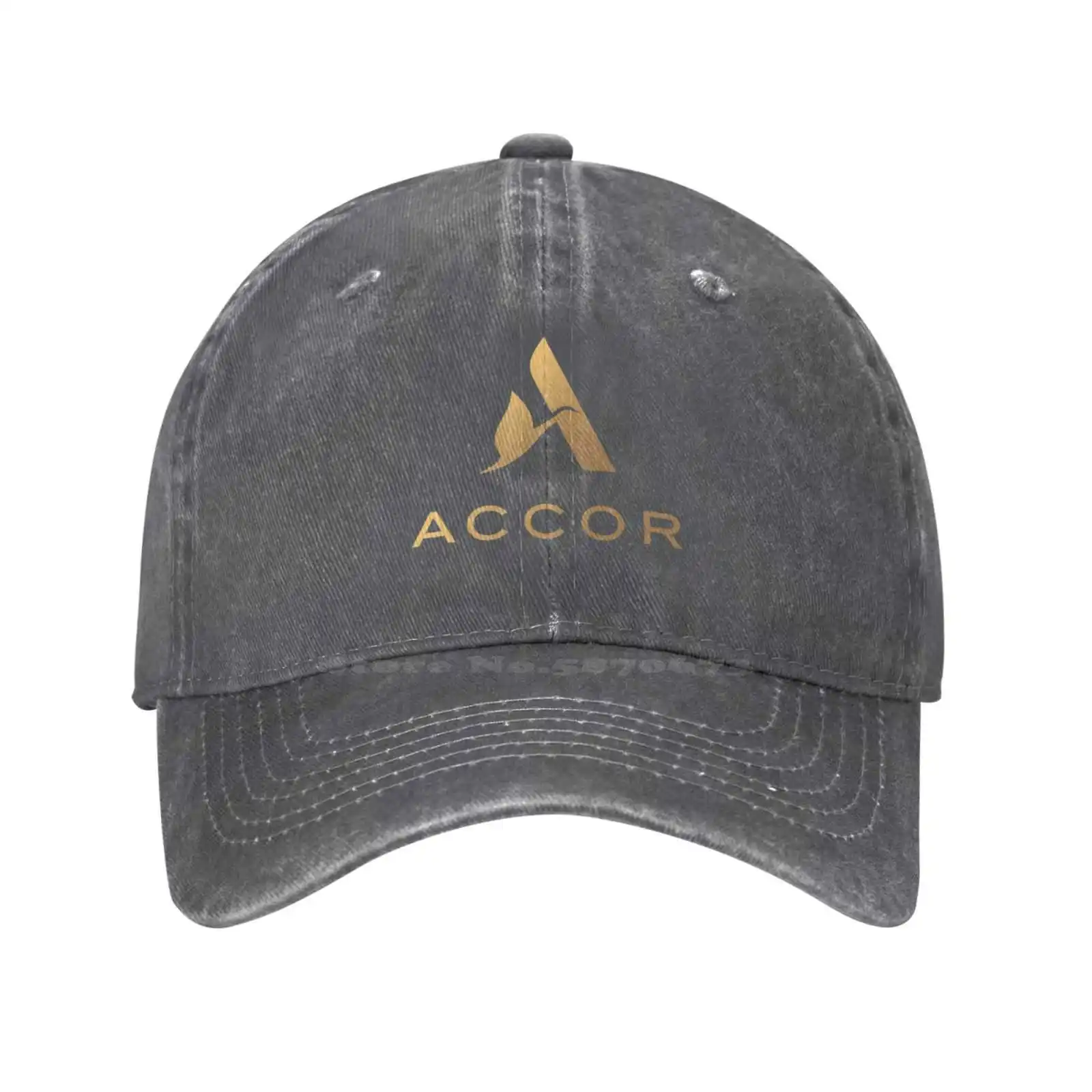 Accor-Casquette en denim avec logo, chapeau de baseball de qualité