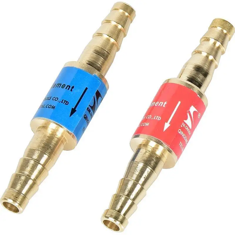 Flashback Arrestors with Clamps 6mm 8mm 10mm Acetylene Oxy Propane Safety Valve for Gas Welding & Cutting Applications