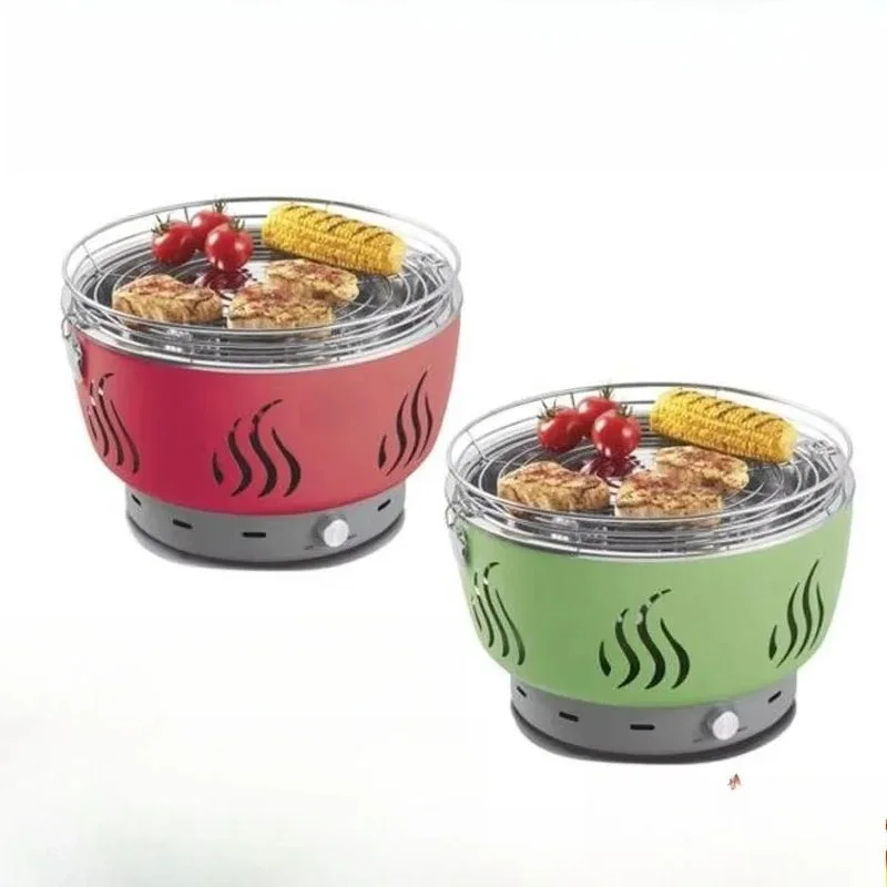 Portable Smokeless Lotus Charcoal Bbq Grill Outdoor Korean Table BBQ Grill in Restaurant