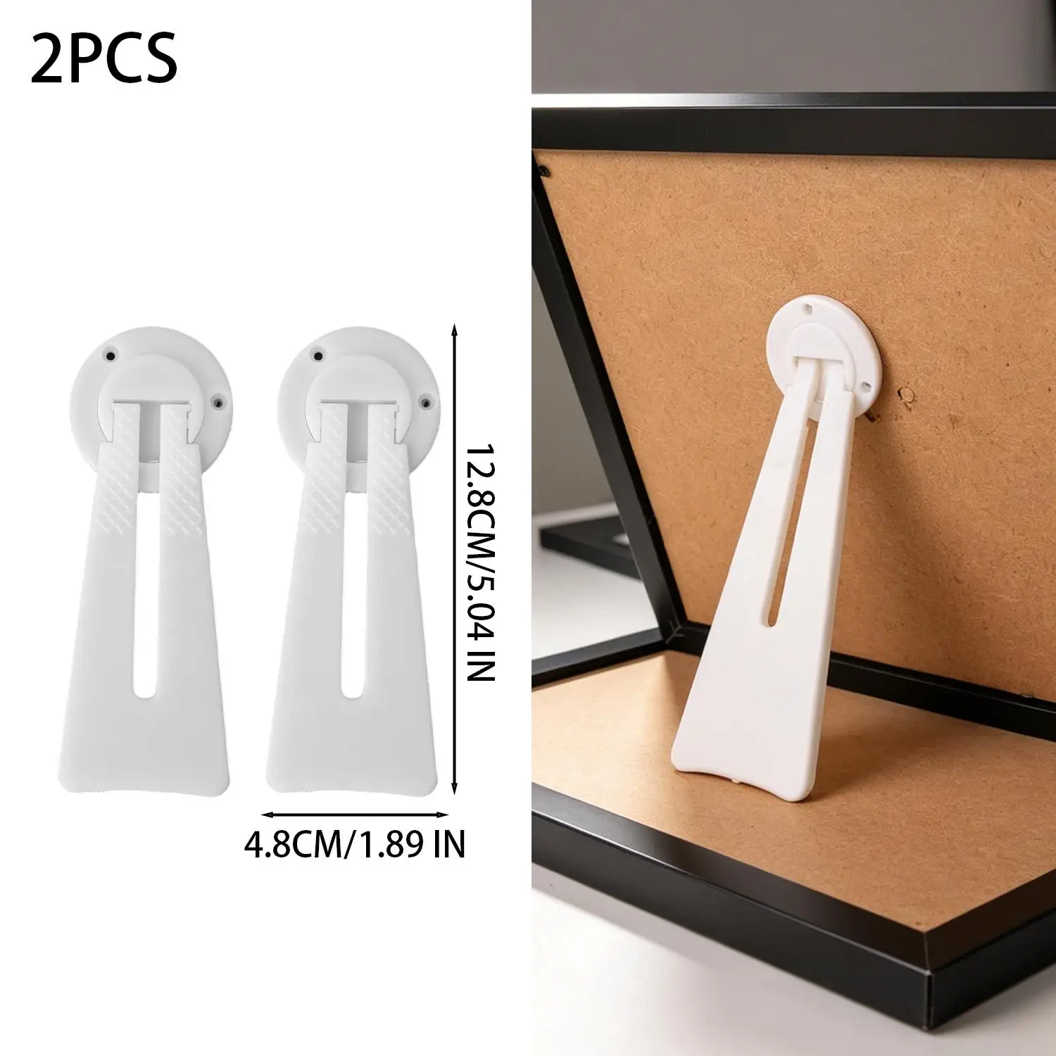 360 Rotatable Plastic Photo Frame Stand for Tabletop Display