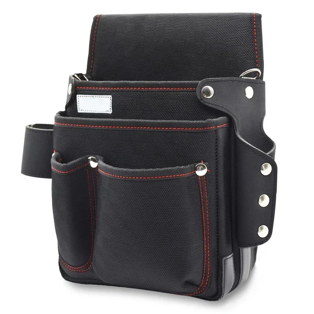 Multiple Pockets & Vertical for Electricians Storage & Carpenters Clip On Belt Work Pouch Bag Duty Heavy Tool Pouch