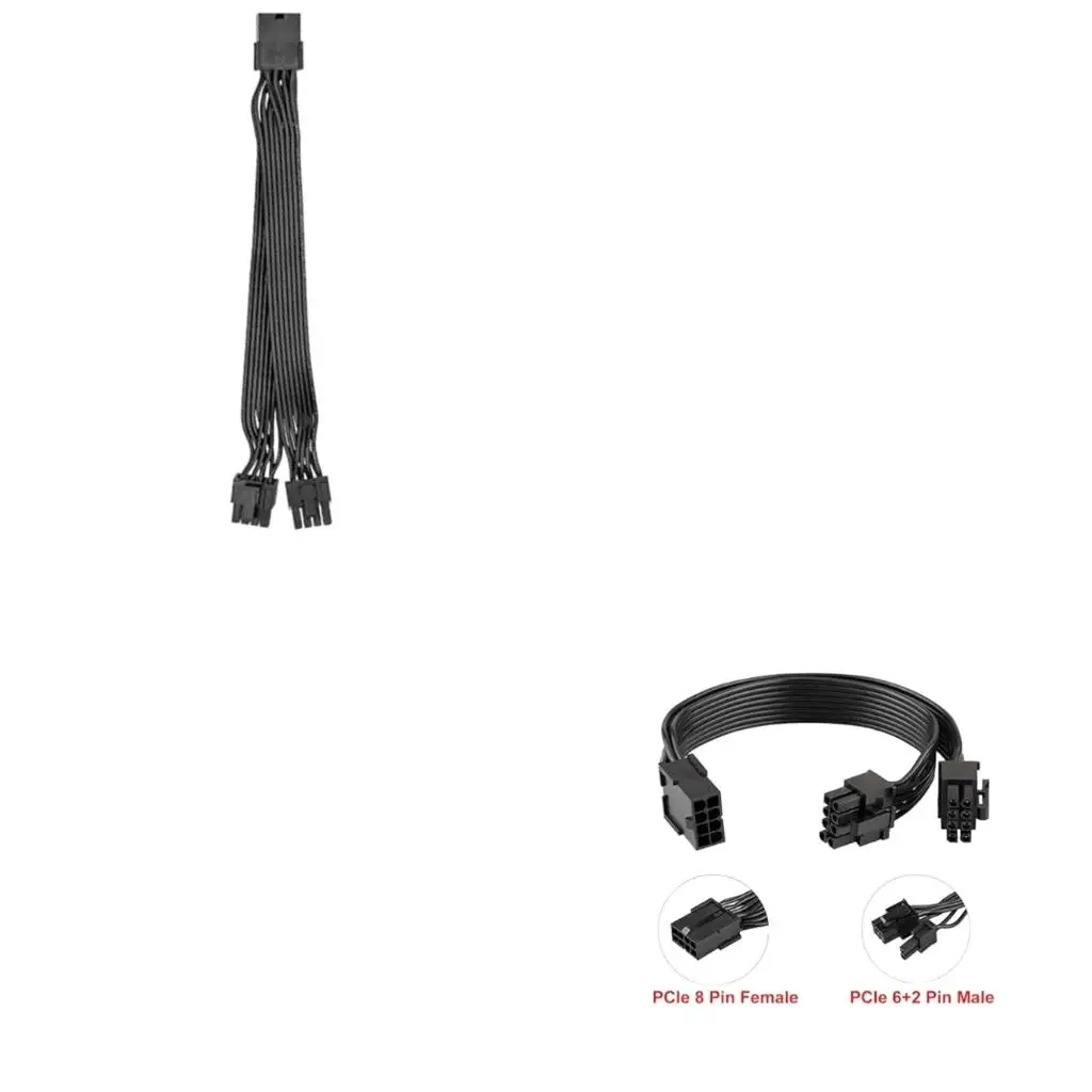 PCIe 8 pines a cables alimentación 6 + 2 pines PCIe 8 pines 1 a 2 divisores para RM1000 RM850 RM750 RM650 RM550