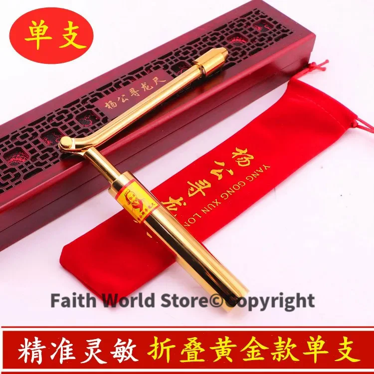 

Asia Geomantic master tool courtyard tombs FENG SHUI efficacious BRASS Compass divine dragon Power Dowsing rod LU BAN Tape