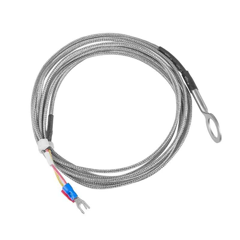 K Type14mm Diameter Hole Ring Head Washer Thermocouple High Temperature Meson Cylinder Sensor Probe For Industrial Controller