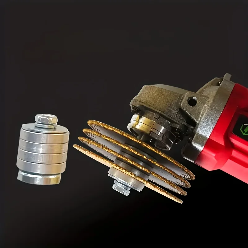 Steel universal milling machine adapter, converting 4-1/2-inch handle to 1/2-inch handle, angle grinder adapter