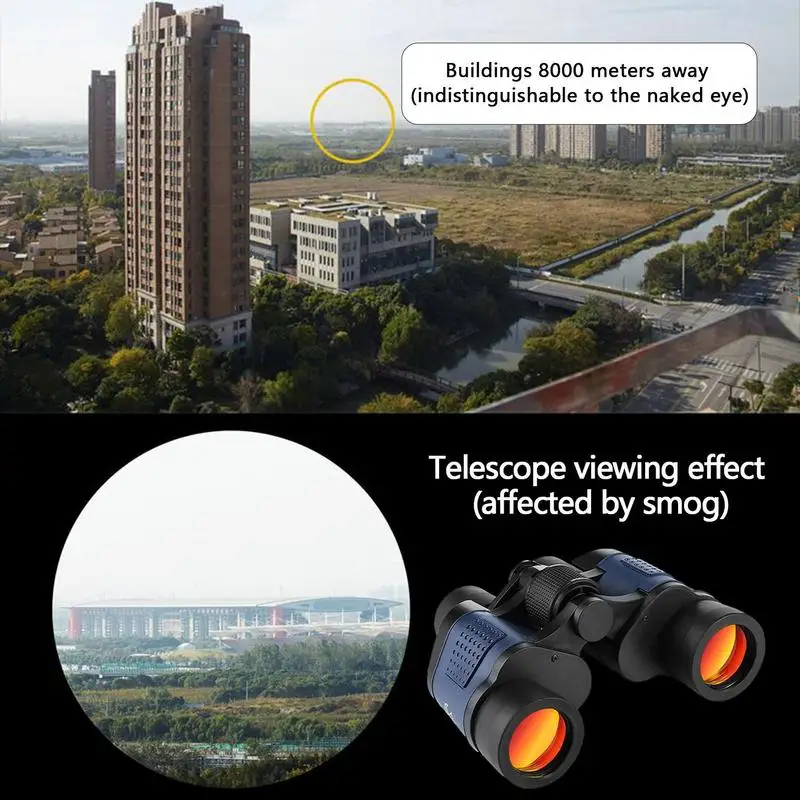 

Powerful Binoculars For Adults 60x60 High-Powered Binoculars Waterproof Professional Optical Binocular For Football Sightseeing