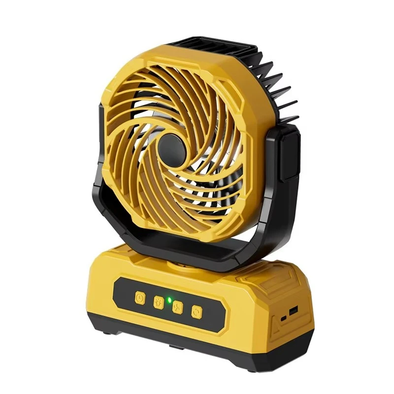 Portable 20000mAh USB Rechargeable Lithium Battery LED Table Fan Multi-Functional Solar Fan for Outdoor Camping